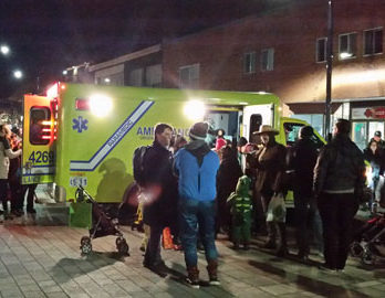 Ambulance UBF aux festivités d'Halloween à Victoriaville